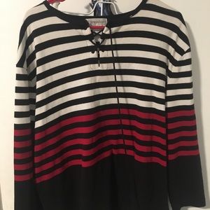 striped blouse